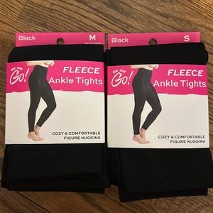 Fleece ankle tights